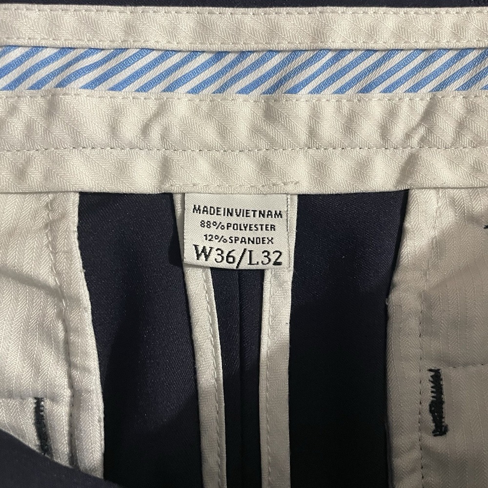 FootJoy Pants Mens Size 36x32 Blue Golf Straight Leg Stretch Performance Casual - Picture 2 of 8